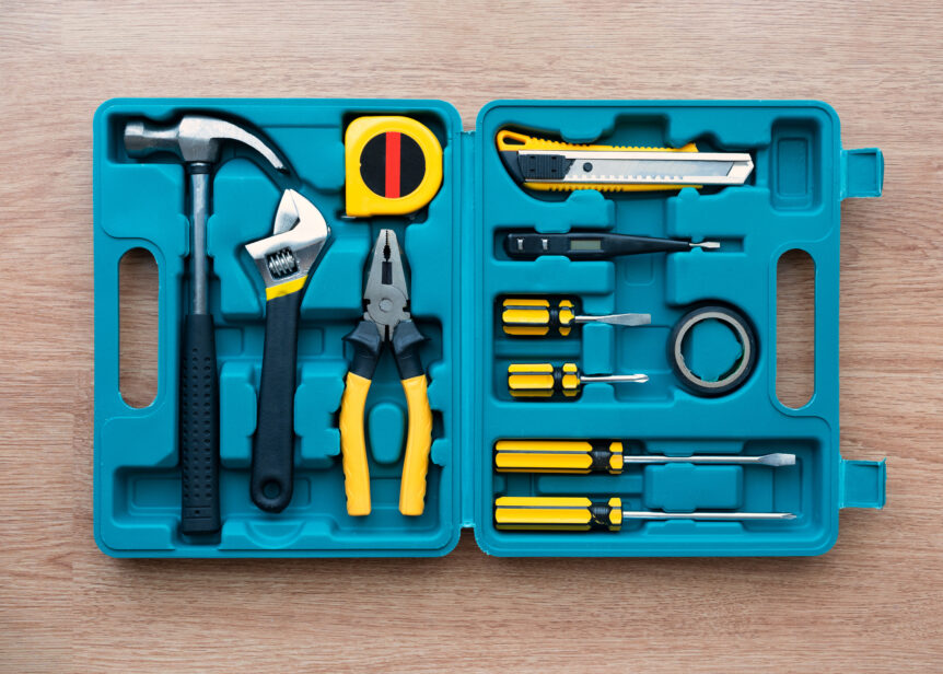 tool box filled with tools